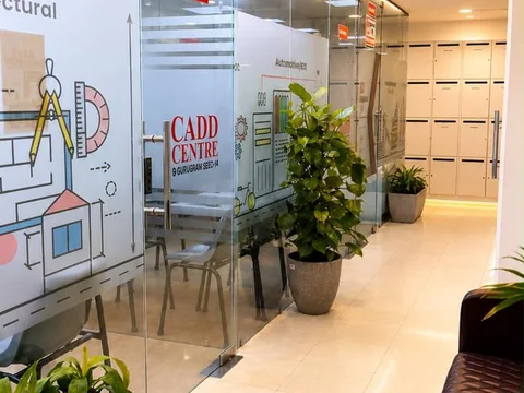 The corridor at CADD Centre Gurugram, Sector 14