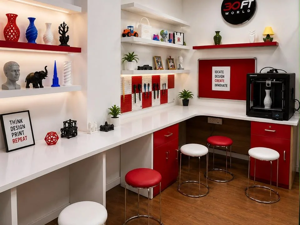 The 3D printing lab at CADD Centre Gurugram, Sector 14