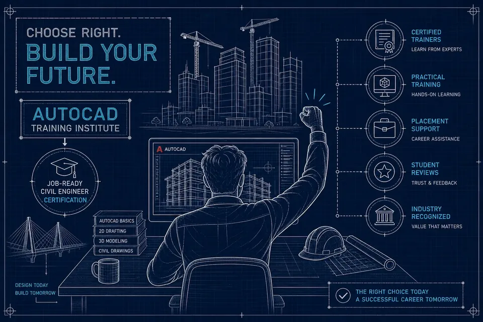 How to choose an AutoCAD training institute in India for job-ready civil engineering certification